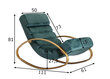Šūpuļkrēsls Relax, zaļš cena un informācija | Atpūtas krēsli | 220.lv