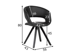 Ēdamkrēsls Retro, melns cena un informācija | Virtuves un ēdamistabas krēsli | 220.lv