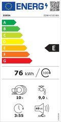 Edesa EDW-4710 WH цена и информация | Посудомоечные машины | 220.lv