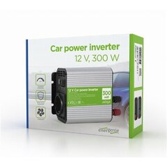 POWER INVERTER CAR 12V 300W/EG-PWC300-01 GEMBIRD cena un informācija | Kabeļi un vadi | 220.lv