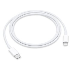 DCO USB-C uz Lightning Datu un Uzlādes vads preikš Apple iPhone 13 Mini Pro Max 1m Balts A2249 (MXOK2ZM/A) (OEM) cena un informācija | Savienotājkabeļi | 220.lv