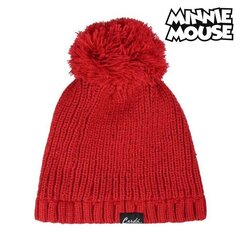 Cepure bērniem, Minnie Mouse 74283, sarkana (universāls izmērs) cena un informācija | Cepures, cimdi, šalles meitenēm | 220.lv