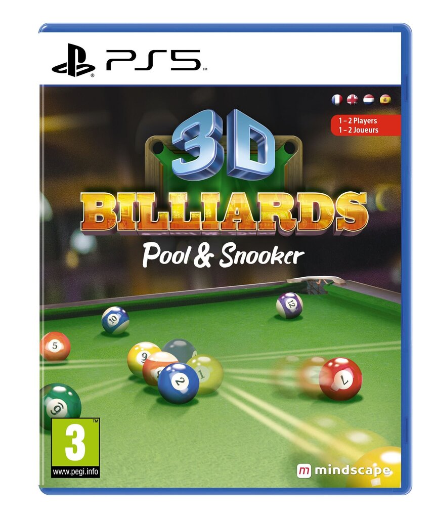 Компьютерная игра 3D Billiards: Pool & Snooker - EN/FR/NL/IT/ES (PS5) цена  | 220.lv