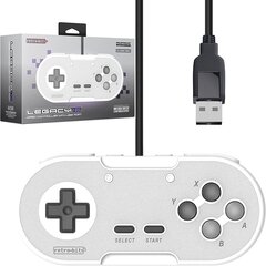 Retro-Bit Legacy 16: Wired Controller with USB Port - Classic Grey (Switch, PC, MAC, USB Devices) цена и информация | Джойстики | 220.lv