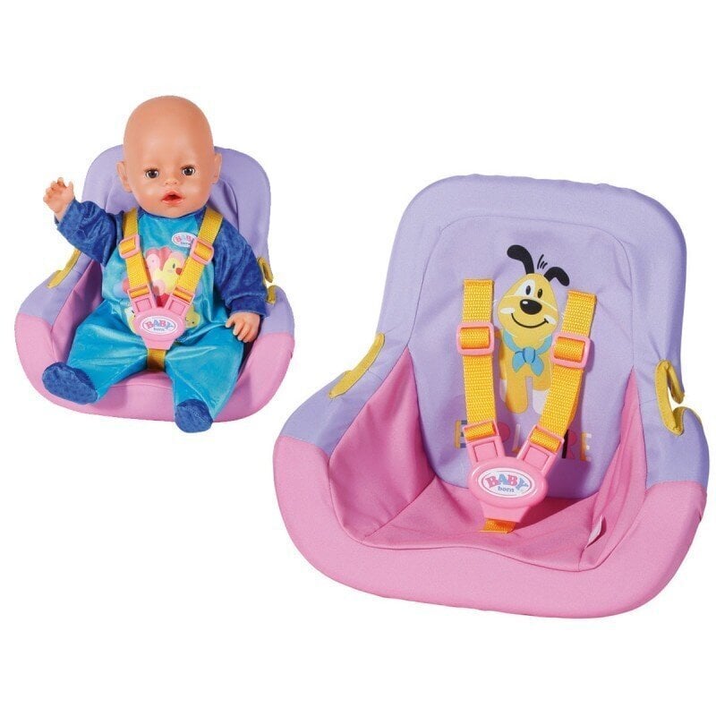 Baby Born automašīnas sēdeklis lellei cena un informācija | Rotaļlietas meitenēm | 220.lv