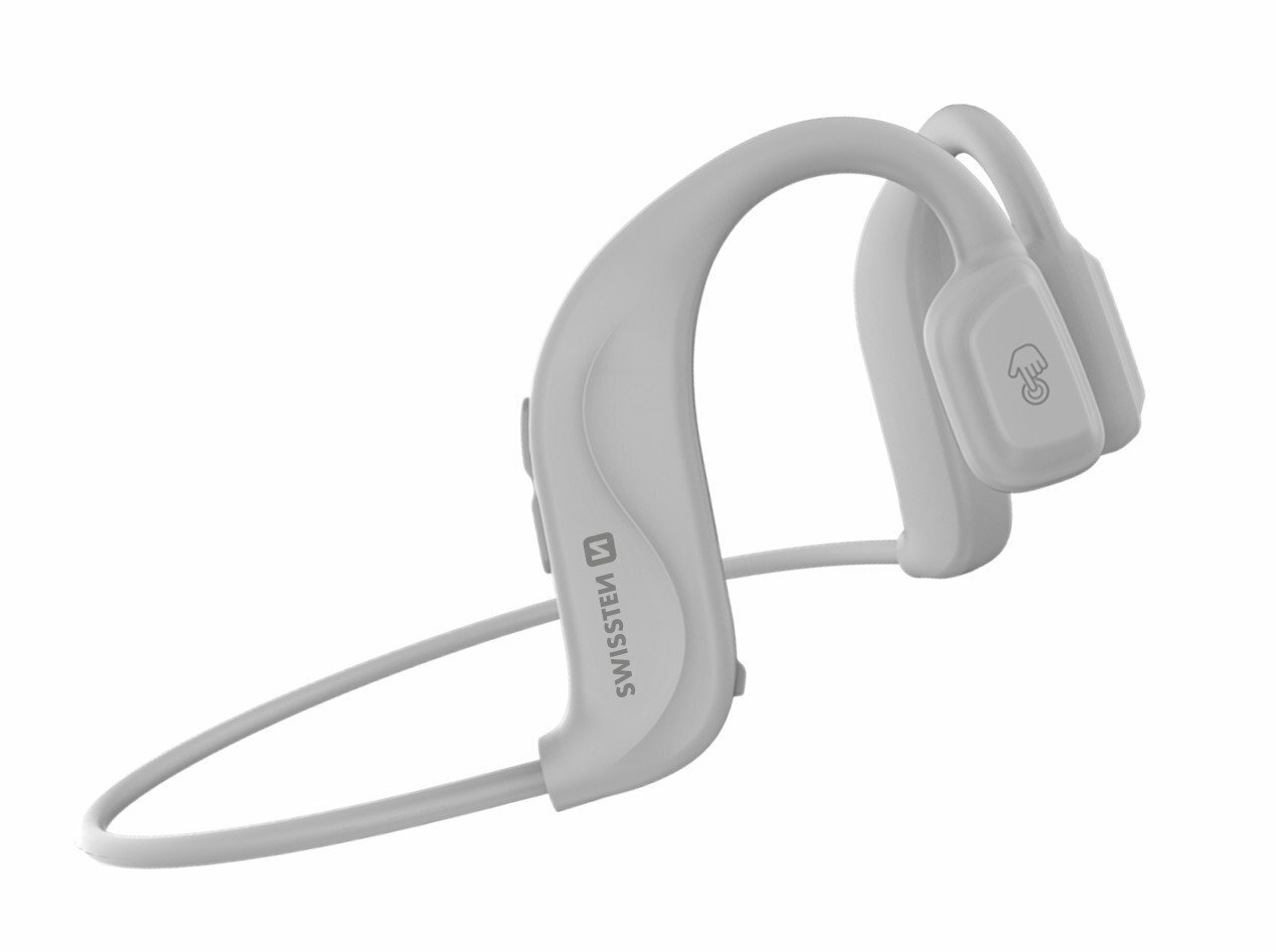 Swissten Bluetooth Bone Conduction Austiņas Baltas cena un informācija | Austiņas | 220.lv