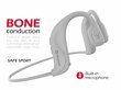 Swissten Bluetooth Bone Conduction Austiņas Baltas cena un informācija | Austiņas | 220.lv