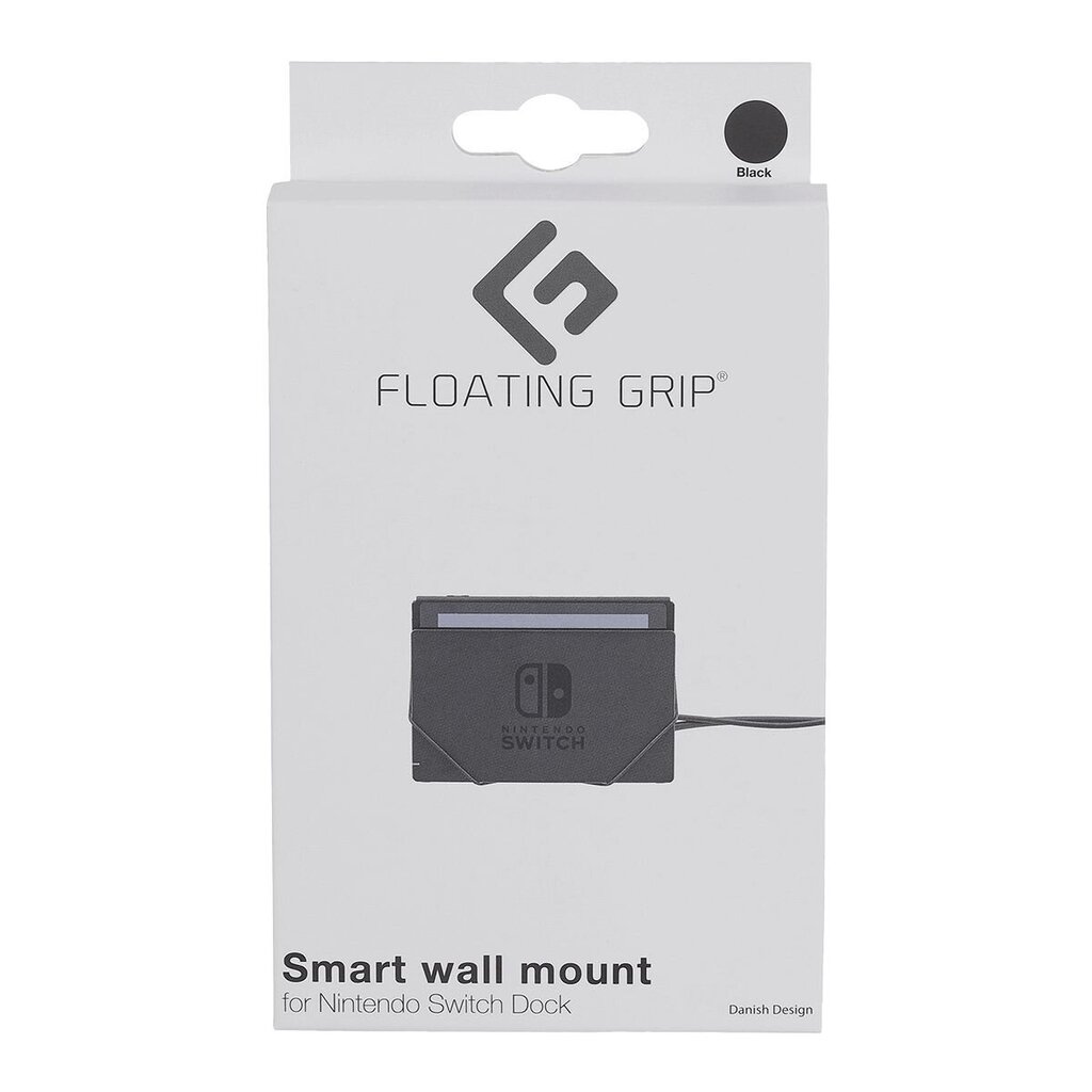 Nintendo Switch dock wall mount by FLOATING GRIPĀ®, Black cena un informācija | Spēļu kontrolieri | 220.lv