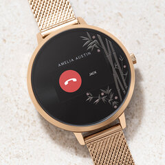 Amelia Austin Bamboo AA03-4002 Rose Gold cena un informācija | Viedpulksteņi (smartwatch) | 220.lv