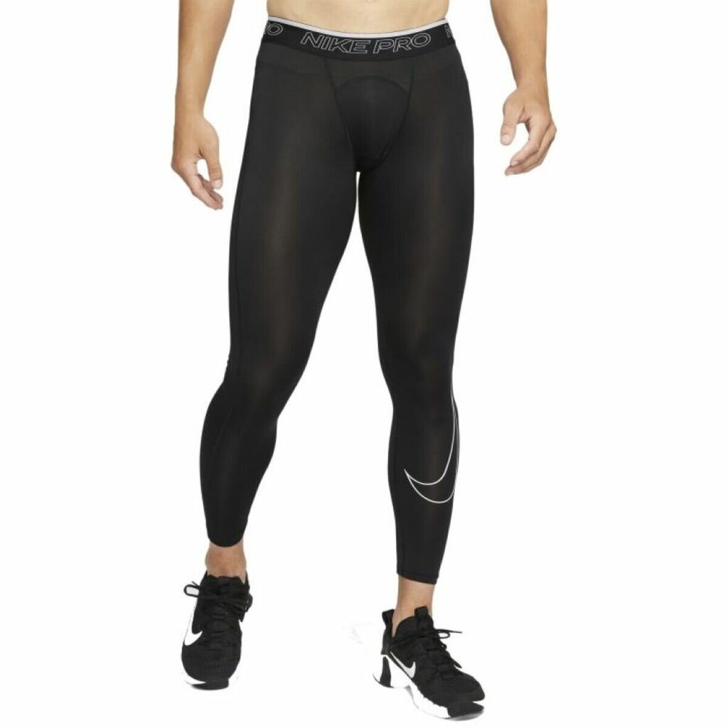 Nike PRO vīriešu sporta legingi NP DF, melnā krāsā XL цена и информация | Sporta apģērbs vīriešiem | 220.lv