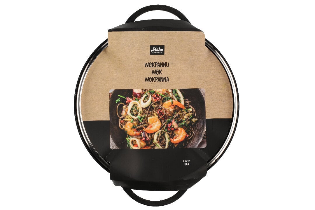 Maku Wok panna 32 cm cena un informācija | Pannas | 220.lv