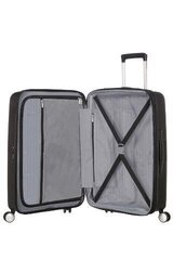 American Tourister lielais ceļojumu koferis Soundbox Spinner Expandable 77 cm, melns цена и информация | Чемоданы, дорожные сумки | 220.lv