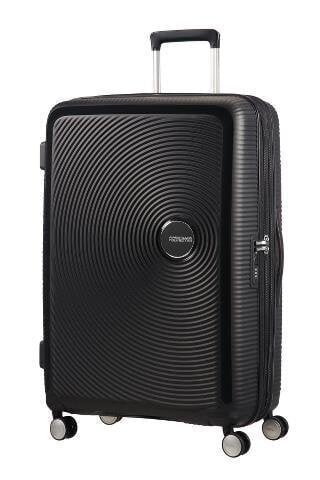 American Tourister lielais ceļojumu koferis Soundbox Spinner Expandable 77  cm, melns cena | 220.lv