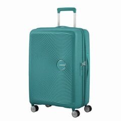 American Tourister vidējā lieluma ceļojumu koferis Soundbox Spinner Expandable 67 cm, zaļš цена и информация | Чемоданы, дорожные сумки | 220.lv