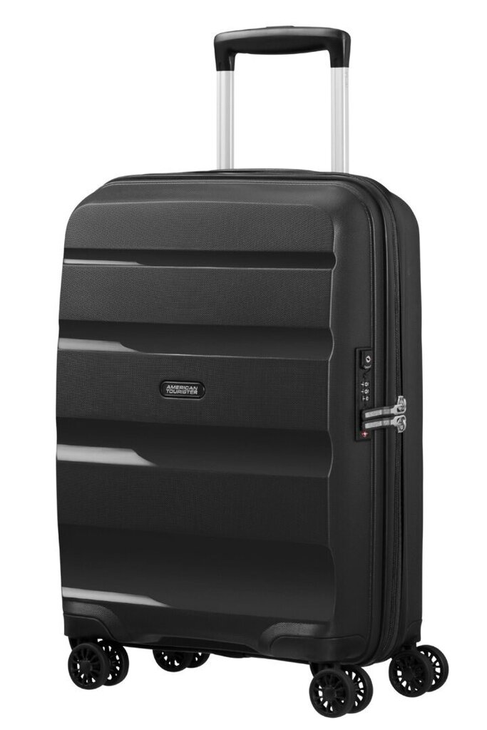 American Tourister rokas bagāža Bon Air DLX Spinner Expandable 55 cm, melnā krāsā cena un informācija | Koferi, ceļojumu somas | 220.lv