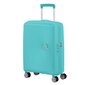 American Tourister rokas bagāža Soundbox Spinner Expandable 55 cm, gaiši zilā krāsā cena un informācija | Koferi, ceļojumu somas | 220.lv