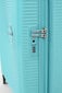 American Tourister rokas bagāža Soundbox Spinner Expandable 55 cm, gaiši zilā krāsā cena un informācija | Koferi, ceļojumu somas | 220.lv