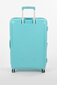 American Tourister liels ceļojumu koferis Soundbox Spinner Expandable 77 cm, gaiši zilā krāsā cena un informācija | Koferi, ceļojumu somas | 220.lv