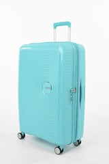 American Tourister liels ceļojumu koferis Soundbox Spinner Expandable 77 cm, gaiši zilā krāsā цена и информация | Чемоданы, дорожные сумки | 220.lv