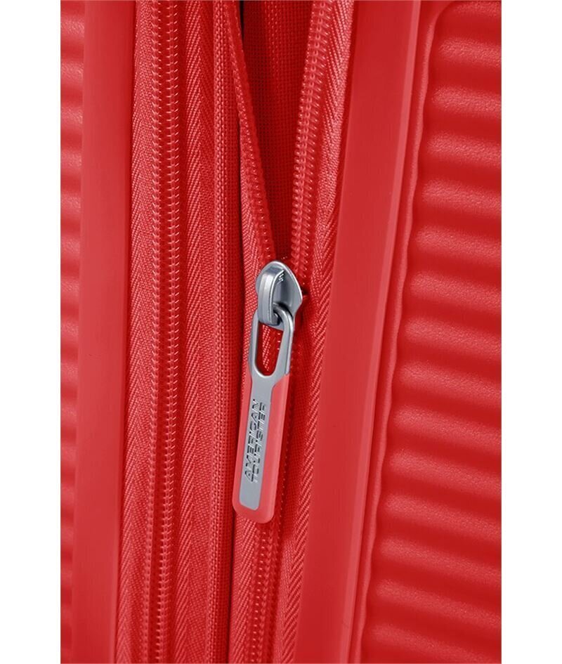 American Tourister lielais ceļojumu koferis Soundbox Spinner Expandable 77 cm, sarkans цена и информация | Koferi, ceļojumu somas | 220.lv