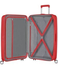 American Tourister lielais ceļojumu koferis Soundbox Spinner Expandable 77 cm, sarkans цена и информация | Чемоданы, дорожные сумки | 220.lv