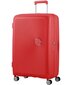 American Tourister lielais ceļojumu koferis Soundbox Spinner Expandable 77 cm, sarkans cena un informācija | Koferi, ceļojumu somas | 220.lv