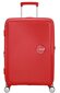 American Tourister vidējā lieluma ceļojumu koferis Soundbox Spinner Expandable 67 cm, sarkans cena un informācija | Koferi, ceļojumu somas | 220.lv