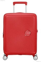 Чемодан American Tourister для ручной клади Soundbox Spinner Expandable 55 см, красный цена и информация | Чемоданы, дорожные сумки | 220.lv