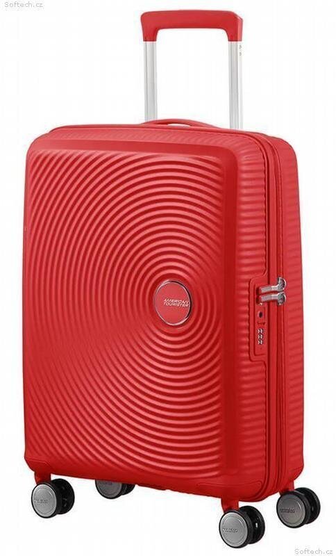 American Tourister rokas bagāža Soundbox Spinner Expandable 55 cm, sarkanā krāsā cena un informācija | Koferi, ceļojumu somas | 220.lv