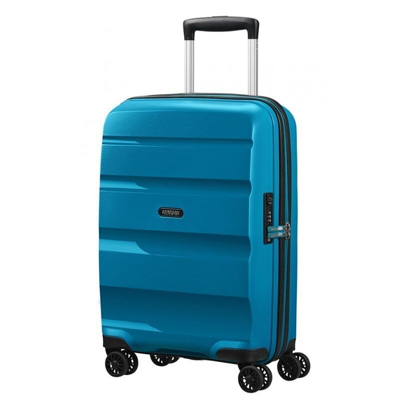 American Tourister rokas bagāža Bon Air DLX Spinner Expandable 55 cm, zilā krāsā cena un informācija | Koferi, ceļojumu somas | 220.lv