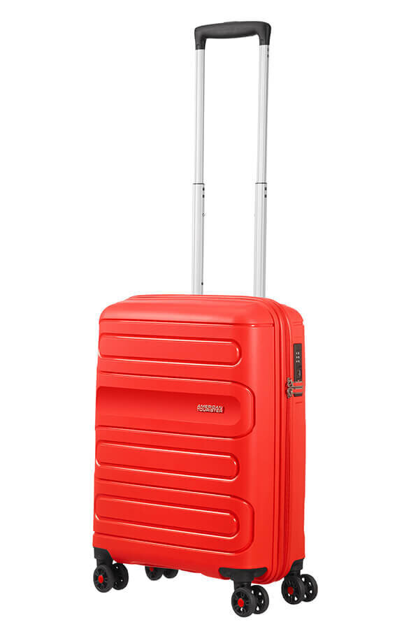 American Tourister rokas bagāža Sunside Spinner 55, sarkanā krāsā cena un informācija | Koferi, ceļojumu somas | 220.lv