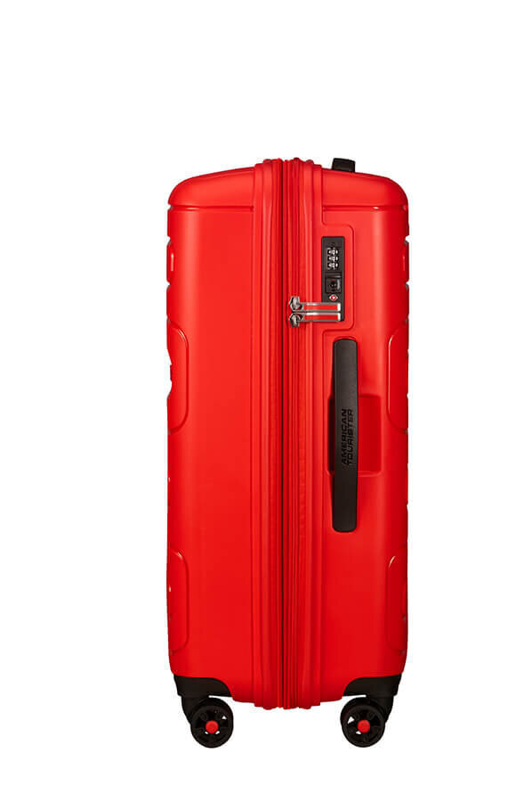 American Tourister vidējā lieluma ceļojumu koferis Sunside Spinner 68 EXP, sarkanā krāsā cena un informācija | Koferi, ceļojumu somas | 220.lv