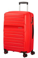 American Tourister vidējā lieluma ceļojumu koferis Sunside Spinner 68 EXP, sarkanā krāsā cena un informācija | Koferi, ceļojumu somas | 220.lv