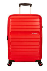American Tourister vidējā lieluma ceļojumu koferis Sunside Spinner 68 EXP, sarkanā krāsā cena un informācija | Koferi, ceļojumu somas | 220.lv