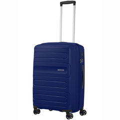 American Tourister vidējā lieluma ceļojumu koferis Sunside Spinner 68 EXP, tumšzilā krāsā цена и информация | Чемоданы, дорожные сумки | 220.lv