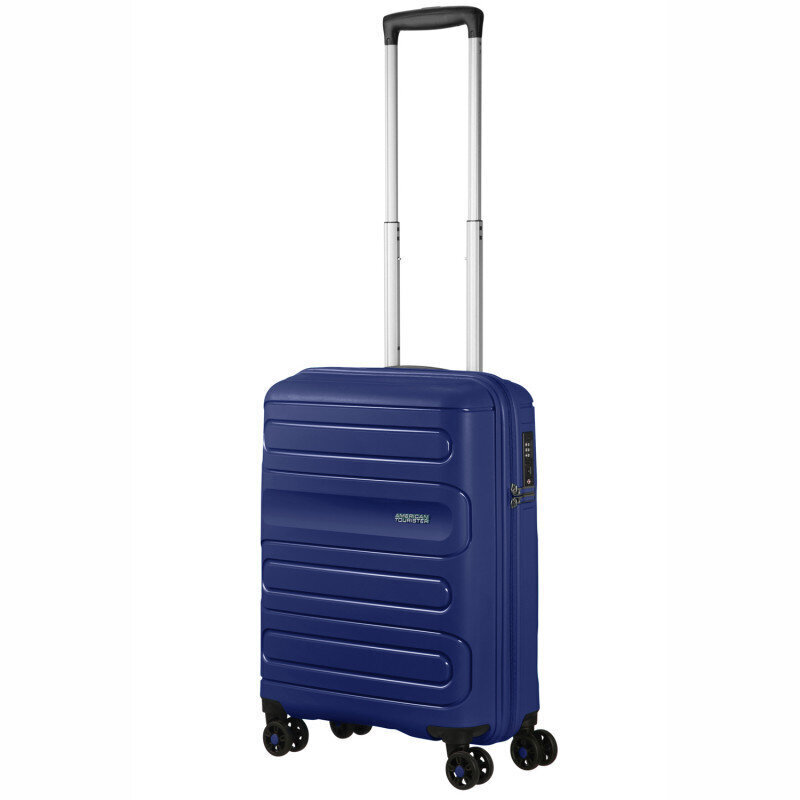 American Tourister rokas bagāža Sunside Spinner 55, tumšzilā krāsā cena un informācija | Koferi, ceļojumu somas | 220.lv
