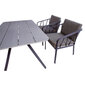 Dārza mēbeļu komplekts Kahla galds, dīvāns un 2 krēsli, pelēks cena un informācija | Dārza mēbeļu komplekti | 220.lv