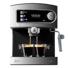 Экспресс-кофеварка с ручкой Cecotec Power Espresso 20, 1.5 л, 850 W, чёрная нержавеющая сталь цена и информация | Кофемашины | 220.lv