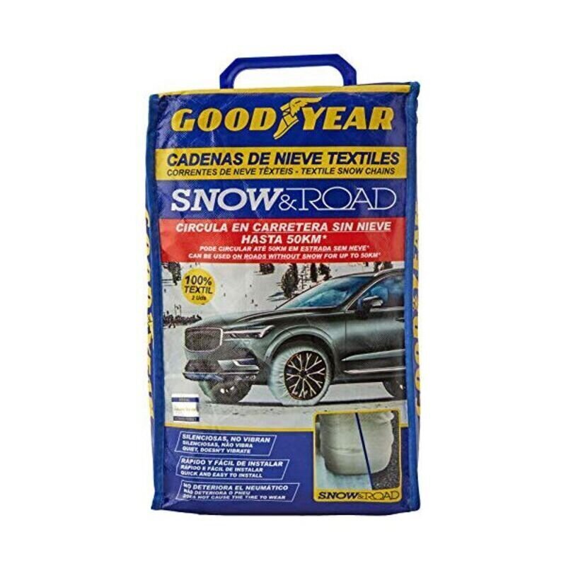 Automašīnu sniega ķēdes Goodyear SNOW & ROAD, XXL izmērs цена и информация | Auto piederumi | 220.lv