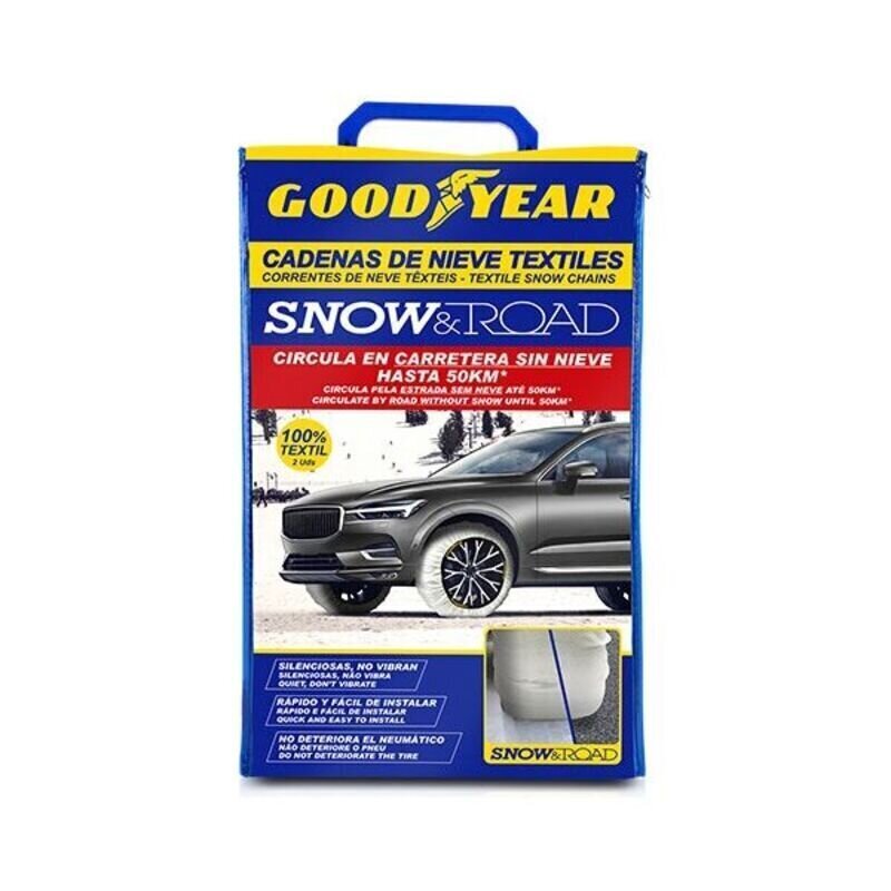 Automašīnu sniega ķēdes Goodyear SNOW & ROAD, L izmērs cena un informācija | Auto piederumi | 220.lv