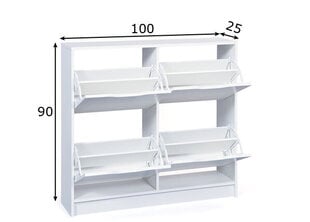 Шкафчик для обуви Westphalen, белый цена и информация | Полки для обуви, банкетки | 220.lv