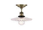 Griestu lampa Cobbler, antīka misiņa toņa/caurspīdīga, 60 W