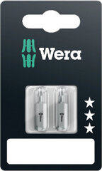 Насадки Wera 867/1 Standard TORX TX, 40 x 25 мм, 2 шт. цена и информация | Механические инструменты | 220.lv