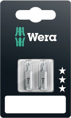 Wera standarta uzgaļi, 2 x TORX T25 x 25mm, 867/1, blisterī cena un informācija | Rokas instrumenti | 220.lv