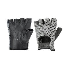Мужские водительские перчатки OMP (Размер L) Чёрный цена и информация | Мото перчатки, защита | 220.lv