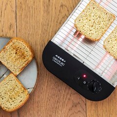 Тостер Cecotec Turbo Easytoast Basic 600W Чёрный Нержавеющая сталь 900 W цена и информация | Тостеры для еды | 220.lv