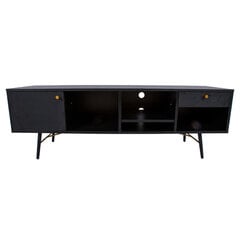 TV galds LUXEMBOURG 150x40xH50cm, melns / varš cena un informācija | TV galdiņi | 220.lv