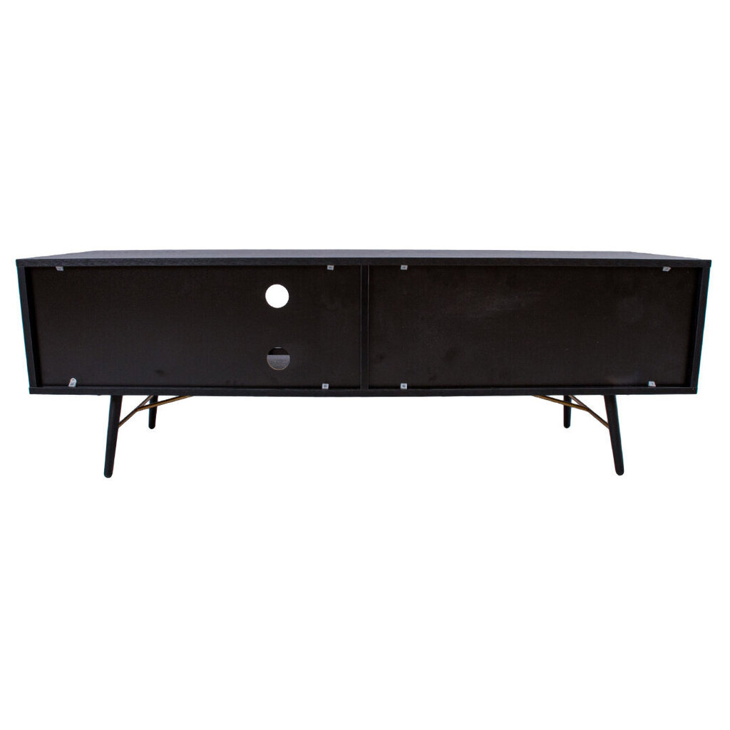 TV galds LUXEMBOURG 150x40xH50cm, melns / varš цена и информация | TV galdiņi | 220.lv
