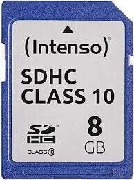 MEMORY SDHC 8GB C10/3411460 INTENSO cena un informācija | Atmiņas kartes fotokamerām | 220.lv