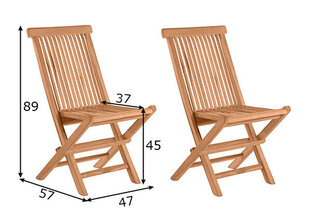 Комплект садовых стульев, 2шт. цена и информация | Садовые стулья, кресла, пуфы | 220.lv